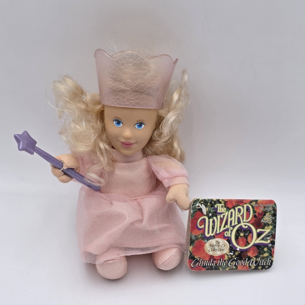 1998 Wizard of Oz‎ Glenda the Good Witch Merry-O Collection Plush Tag Vintage 7"